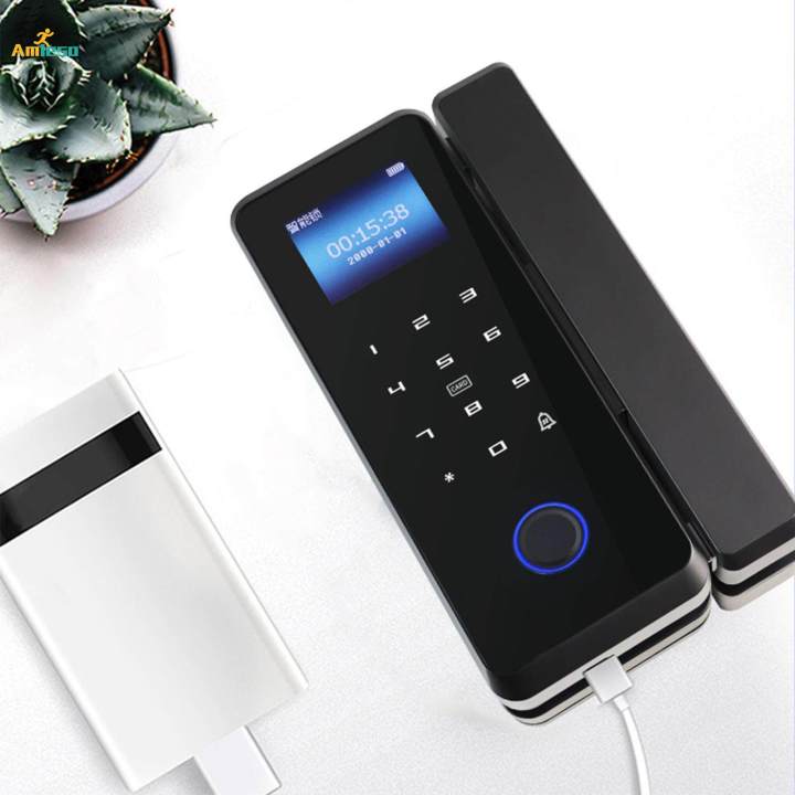 Smart Lock Smart Glass Door Lock for Glass Door Store Apartment Right Open Door