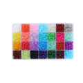 1 Box 6/8mm 24 Colors/Lot Imitation Jade Glass Round Bead for Bracelet Necklace DIY Jewelry Making. 