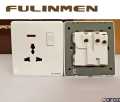 Universal Wall Switch Socket Fulimen - Multi Plug - Multi Socket Outlet -Plug Base 3 Hole Switched Socket Outlet - FULINMEN. 