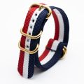 【FOOT SOFA】18mm 20mm 22mm 24mm Bracelets Nato Strap Canvas Watch Band Strap Woven Nylon Fabric Watchband Belt Wristband Gold Buckle. 
