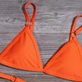Women's Bikini Set Swimsuit for Swimming Pool Super Soft Polyester 1 Set Bikini Polyester Women's Summer Solid Color Bikini Panties. 