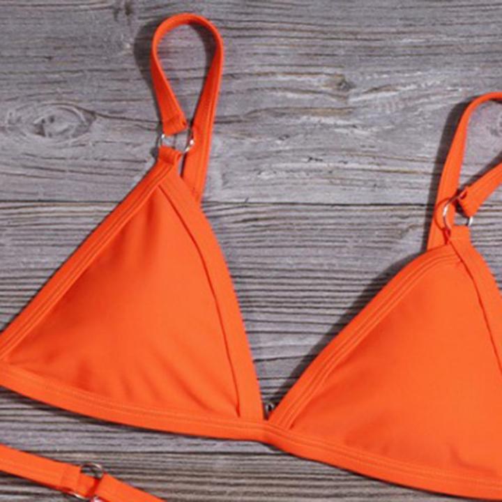 Women's%20Bikini%20Set%20Swimsuit%20for%20Swimming%20Pool%20Super%20Soft%20Polyester%201%20Set%20Bikini%20Polyester%20Women's%20Summer%20Solid%20Color%20Bikini%20Panties%20-%20Image%205