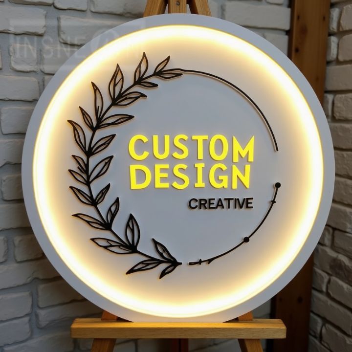 Custom 3D Logo Backlight Sign Glow Lightbox Business Storefront Signs ...