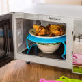 Multi Functional Microwave Oven Heating Layered Steaming Tray Double Layer Rack Bowls Holder Organizer Tool Kitchen Accessories. 