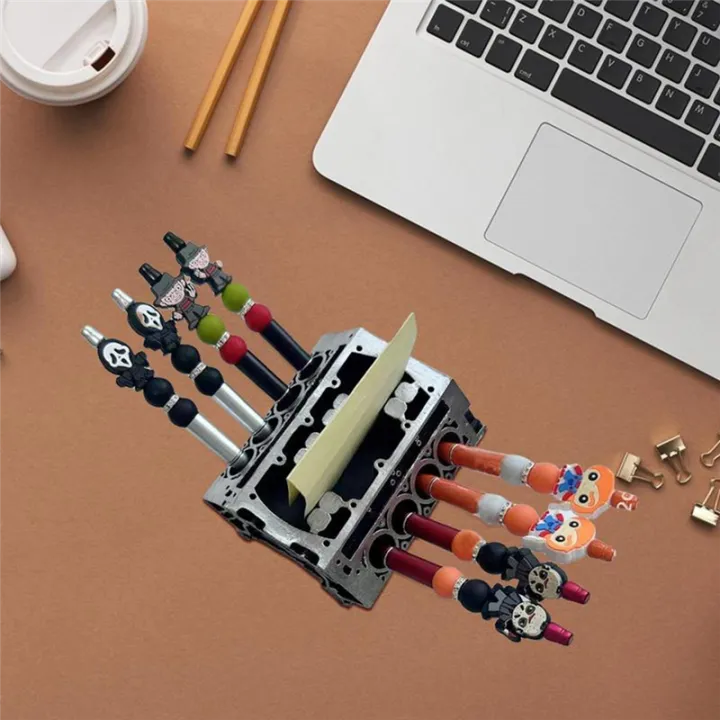 Engine%20Block%20Business%20Card%20&%20Pencil%20Holder%20Silver%20-%20Image%204