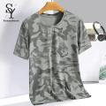Sunnyheart Short-s ve Sports Tee Men's Print Summer T-shirt Lightweight Breathable Sports Top for Fitness Style Men T-shirt. 