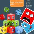72pc Cards Wooden Face-Changing educational Magic Cube Building Blocks Game puzzle for Kid Gifts. 