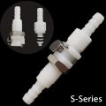 1Pcs New Disconnect Fitting Coupling Hose Joint Quick Shut-Off Tube Connector Hose Barb Valved Male Female S-series Quick Coupler For Hose Pipe Tube. 
