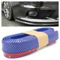 Samurai Blue Carbon Front Bumper Lip Protector Rubber Body Guard. 