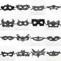 Black Lace  Exquisite Halloween  Lace Approximately 23 * 13cm Eye  Halloween  for Costume Party  Masquerade Ball  Role-Playing  Nightclub  Cosplay. 