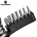 ROCKBROS 16 in 1 Multi-Function Bicycle Cycling Mechanic Repair Tool Kit，Bicycle Tool Kit, Motorcycle Portable Multifunctional Repair Tool Set， Folding Metric Mountain Bike Bicycle Multi Repair Tool Kit Hex Spoke Wrench Mountain Cycle Screwdriver Tool. 