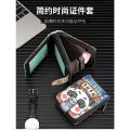 Driving License Cover Men's Women's Card Holder Multifunctional Card Holder Anti-Theft Swiping Men's Anti-Degaussing Driving License Two-in-One Wallet. 