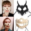 Halloween 3D Skeleton Masks Horror Skull Half Face Mask Horror Demons Wolf Cosplay Costume Ball Carnaval Party Props Mask Masque. 