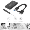 【China 】 Mini SSD Hard Drive External Hard 5Gbps USB 3.0 SATA Hard Drive Aluminum Case. 