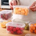2pcs 700ml Food Storage Boxes Transparent Large Vegetables Fruits Meat Sealed Refrigerator Preservation Box Picnic Sealed Containers. 