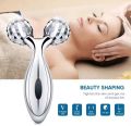 Professional 3D Manual Roller Face Body Massager with 2 Wheels Facial Slimming Tightening Skin Handheld 3D Roller Equipment New 3D Rolling Massager – Y-Shape, Ergonomic Design, Neck Tension & Headache Relief Tool with New Kneading - Improve Lymph & Blood. 