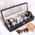 Leather Watch Box - 6 slots. 