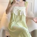 ins Slip Nightdress Women's Summer Cute Palace Style Girl Tank-Top Pajamas Women's Summer Sweet Home Wear Dress. 