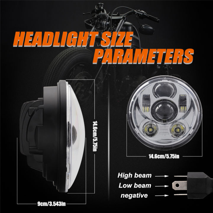 12V%20Motorcycle%20Headlight%20Round%20LED%20Driving%20Lamp%20Head%20Lamp,%202%20Lighting%20Modes,%20Fit%20for%205.75%20inches,%20Retro%20Turn%20Signal%20-%20Image%208