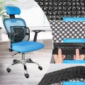Mesh Back Support for Office Chair, Lumbar/Chair Back Support with Elastic Strap Back Rest for Car Seat/Back Pain Relief. 