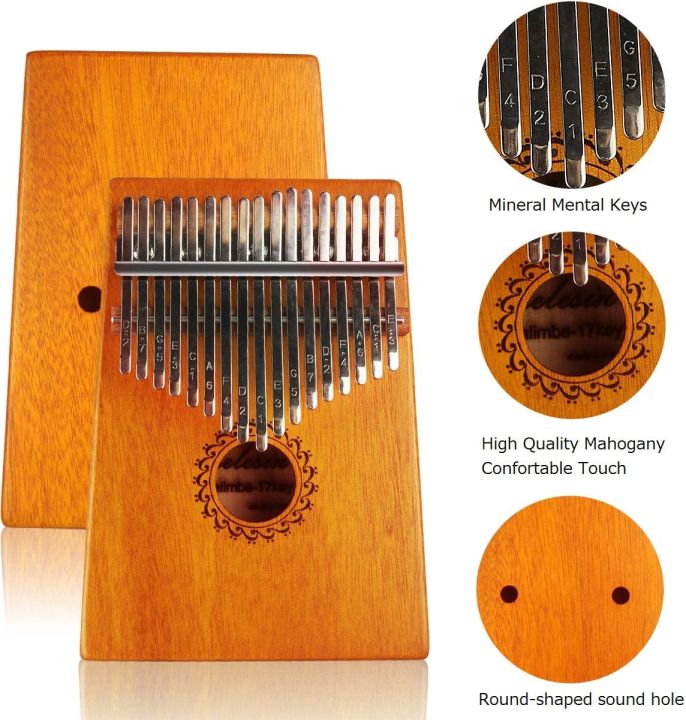 Kalimba%2017%20Keys%20Thumb%20Piano%20with%20Casing,%20Tune%20Hammer%20and%20Study%20Instruction,Portable%20Mbira%20Sanza%20Finger%20Piano,Gift%20for%20Kids%20Adult%20Beginners%20Professional%20-%20Image%205