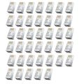 RJ45 Shielded Connector CAT7 CAT6 CAT5e not Pass Through Modular Plug Network Gold Plated Ethernet Cable End 8P8C Crimp End. 