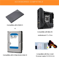 OUMERY 2X A09 HTPC Computer Case Mini ITX Gaming PC Chassis Desktop Chassis USB3.0 Computer Case Home Computer Case Black. 