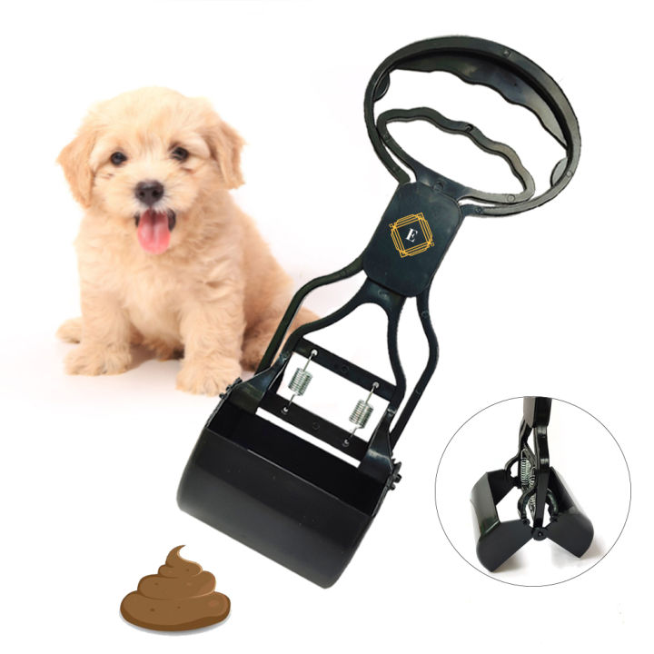 Pet Dog Cat Waste Pooper Scooper Long Handle Jaw Poop Scoop Outdoor Cleaner Waste Pick Up Convenient Animal Waste For Dog Supplies