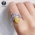 Prism Crown Shape Ring Sparkling Rhinestone Crown Ring Elegant Luxury Adjustable Women's Finger Ring Fashion Jewelry Gift Women Crown Ring. 