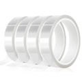 4 Rolls 20mm X33M(108Ft) Clear Heat Tape for Htv Electrical Tape Transparent High Temperature Sublimation Heat Resistant. 