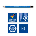 STAEDTLER® Mars Lumograph Jumbo 100J Jumbo Drawing Pencil - 5 Grades. 