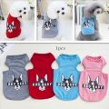 Pet Clothes Dog Clothing Pet Clothing Summer Vest Beauty 18 Letter Dog Vest Blue Xxl. 