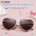 OQ BOGA 5 Colors Unisex Heart Frame Anti UV Kids Sunglasses Children Outdoor Eye Protection Full Rim Sun Glasses. 