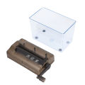 Manual Shredder Portable Mini Hand Shredder with 1L Transparent Plastic Window for Office. 