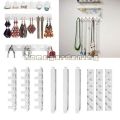9pcs/set Adhesive Paste Wall Hanger Storage Jewelry Display Jewelry Hooks Holder Storage Organizer Earring Ring Necklace Hanger. 