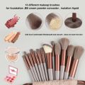 13PCS Makeup Brushes Set Eyeshadow Cosmetics Foundation Blush Loose Powder Detail Brush Soft Fluffy Blending Beauty Make Up Tool. 