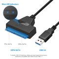 USB 3.0 to SATA 3+22pin Hard Disk Cable Converter 5Gbps USB Adapter for 2.5 Inches SSD HDD Hard Disk SATA Adapter Cable Converter. 