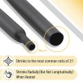 2:1 Heat Shrink Tube Set,Polyolefin,Insulated Heat Shrinkable Sleeve for Wire Connection and Data Line Protection With Heater. 