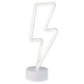Neon Night Light, USB or Battery, Lightning Bolt, Blue or White. 