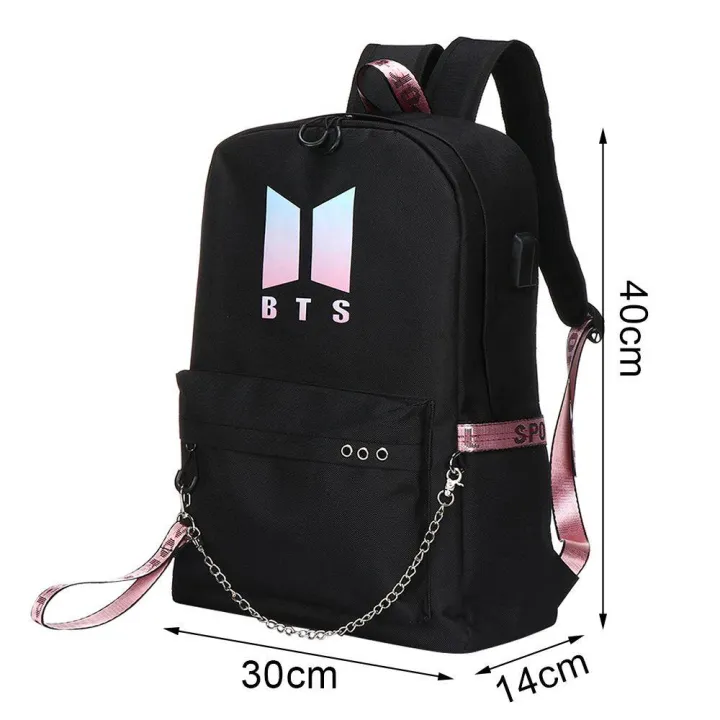 BTS%20BT21%20Chain%20Backpack%20Cute%20Canvas%20Shoulder%20Bags%20USB%20Charging%20Interface%20School%20Bag%20Travel%20Backpack%20Design%20Kpop%20Jungkook%20Jimin%20Suga%20V%20-%20Image%203