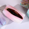 Gradient Color Makeup Bag For Women Zipper Velvet Cosmetic Bag Pouch Travel Large Female Make Up Pouch Necessaries. 