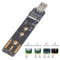 NVME USB Adapter M.2 NVMe to USB 3.1 SSD Adapter 10Gbps USB3.1 Gen 2 RTL9210 Chips For M Key M2 NVMe 2230 2242 2260 2280 M.2 SSD. 