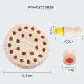 memory chess Kids Wooden Memory Chess Match Stick Montessori Board Game Educational Color Cognitive Learning Toys Block Puzzle Game GiftWooden Toys. 