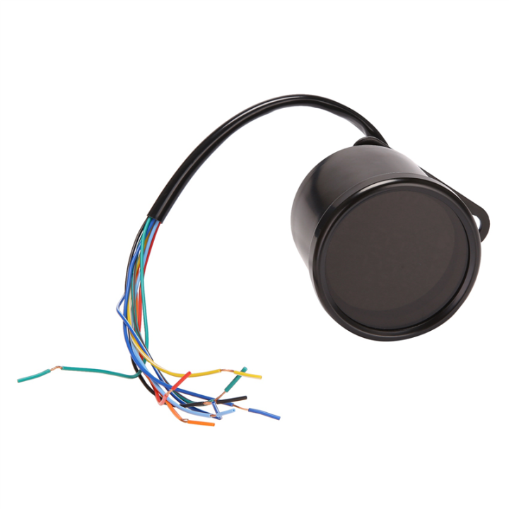 3X Universal Motorcycle Meter Speedometer Digital Odometer Round Speed Meter for , Black