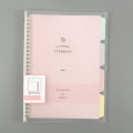 Removable Simple Notebook High Quality Binder Notebook Small Fresh Loose Leaf Notebook Removable Transparent Loose Leaf Notebook Notebook. 