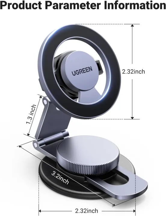 UGREEN%20Magnetic%20360%20Rotatable%20+%20Retractable%20Car%20Phone%20Holder%20Metal%20%E2%80%93%20LP865%20-%20Image%207