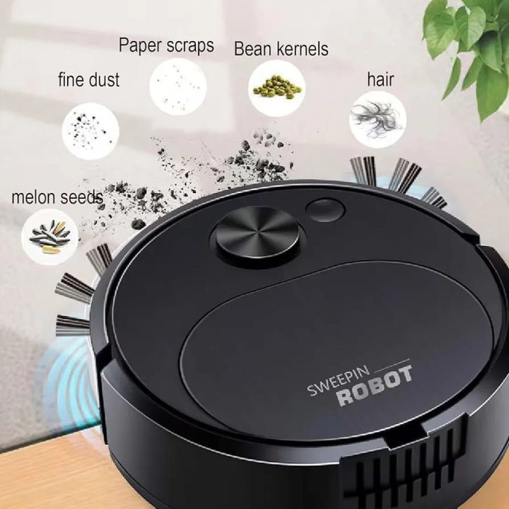 2 in 1 Mini Vacuum Cleaner Intelligent Sweeping Robot (Multi colour)