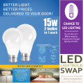Led Bulbs 15w High Power 2 In 1 Pack. 