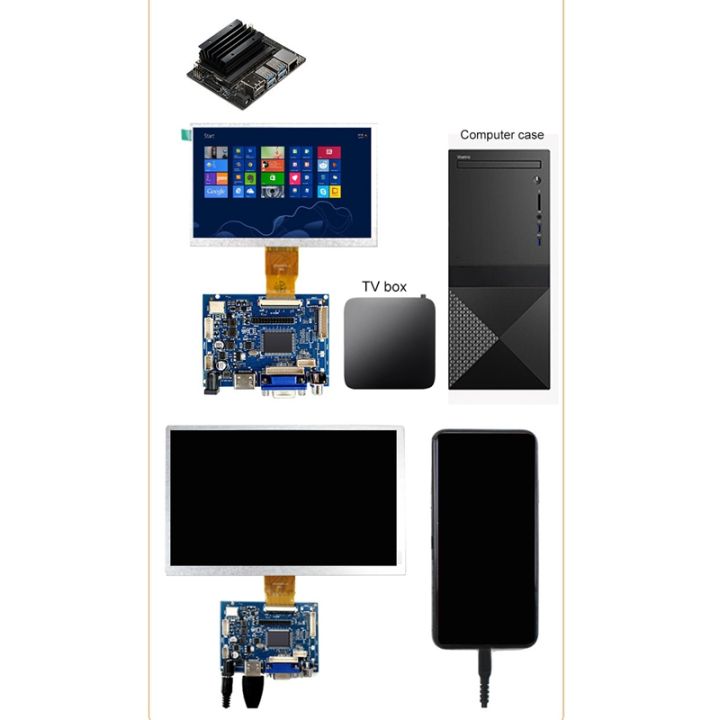 7%20Inch%201024%20X%20600%20LCD%20Screen%20Display%20Driver%20Board%20W/Driver%20Board%20Monitor%20for%20Raspberry%20Pi%20Support%20AV%20Reversing%20Priority%20-%20Image%207