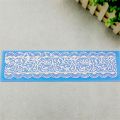 Aomily 40*10cm Lace Flower Wedding Cake Silicone Lace Fondant Mold Easy Demoulding Mousse Sugar Craft Icing Mat Pad Pastry Tool. 